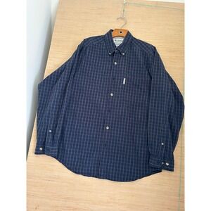 Columbia Sportswear Mens Button Down Shirt Plaid Checkered Casual Medium